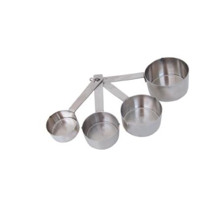 DE BUYER -4827.02 -lot de 4 mesures inox 60 80 125 250 ml, Argent