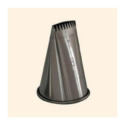 DE BUYER Douille a buche plate - Inox - 6 Dents - L 20 x l 3 cm