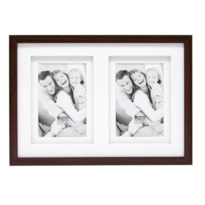 Deknudt S65kq2 15x10 Cm Wood With Passepartout Photo Frame Marron,Noir