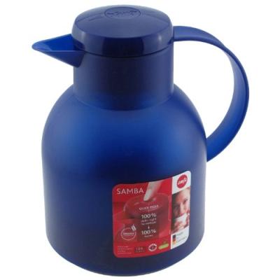 EMSA 504231 thermos 1 L Bleu, Translucide, Verseuse isotherme
