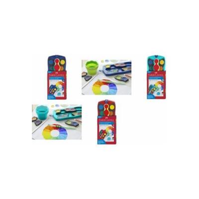 FABER-CASTELL Palette de peinture CONNECTOR, 12 couleurs - Lot de 2