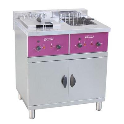 Friteuse &eacute;lectrique sur coffre 2 x 25 litres 2x 6000 /12000 /18000 W Furnotel 