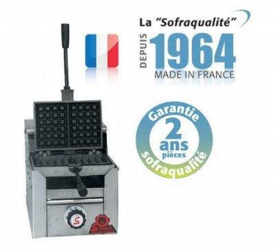 Gaufrier forain r&eacute;versible gaz - 2 gaufres - Sofraca 