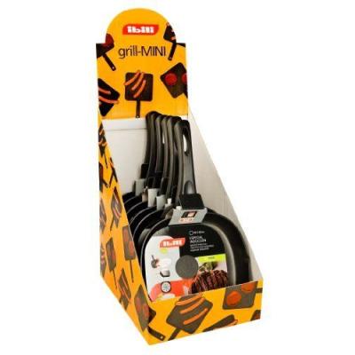 IBILI - Grill Indubasic, 18 x 18&nbsp;cm, Aluminium, Antiadh&eacute;sif, Compatible avec l&rsquo;induction