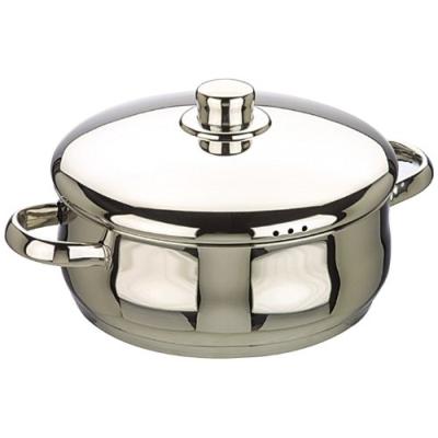 Ibili 662018 Oslo Faitout Bomb&eacute; avec couvercle Inox 18 cm
