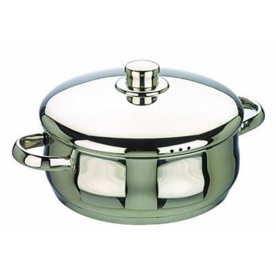 Ibili 662026 Oslo Faitout Bomb&eacute; avec couvercle Inox 26 cm