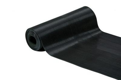 Id mat tapis fines stries noir ep3mm 1,2x10m
