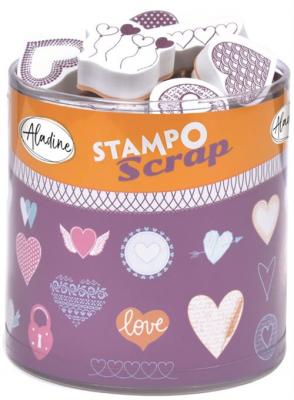 Kit cr&eacute;atif Aladine Stampo Scrap C&oelig;urs