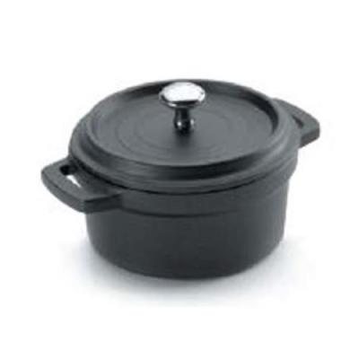 LACOR 25915 Faitout avec Couvercle Rond Aluminium Fondu Noir 14 cm
