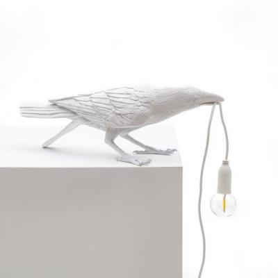 Bird Lamp Playing Lampe de table Blanc - Seletti