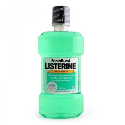 Listerine Antiseptique Elixir de Bouche Freshburst (Vert) 500 ml 500