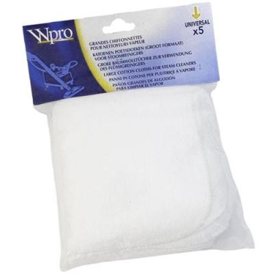 Carres vapeur rectangulaires sachet de 5 chiffons Whirlpool 481281728525