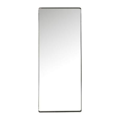 Miroir bords arrondis en m&eacute;tal noir 200x80