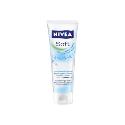 Cr&egrave;me Hydratante Soft Visage Corps Mains Nivea - Le Tube De 75 Ml