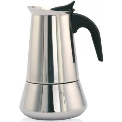 Cafeti&egrave;re Acier Inoxydable Argent&eacute; 11x10x16 cm Argent m&eacute;tallique