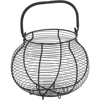 Panier &agrave; Oeufs En M&eacute;tal Vieilli - M&eacute;tal vieilli