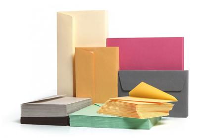 Paquet de 25 cartes pli&eacute;es Pollen 135x135mm Gris Acier 210g