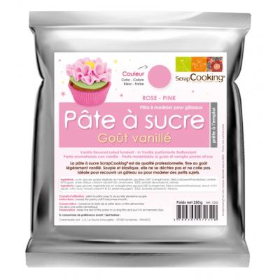 P&acirc;te &agrave; sucre parfum&eacute;e &agrave; la vanille, ScrapCooking (Orange pastel)