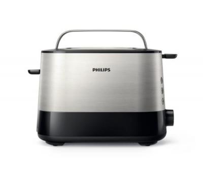 Philips hd2637 90 grille-pain avec fente large m&eacute;tal noir 950 w