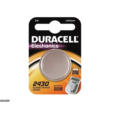 Duracell pile plate (cr2430) 3v lithium 5000394030404