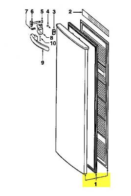 Porte Congelateur Brandt Ul2210 Pour Congelateur Fagor - 43x8659