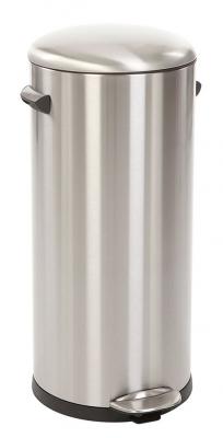 EKO Poubelle &agrave; p&eacute;dale BelleDeluxe 30 L Argent&eacute; mat