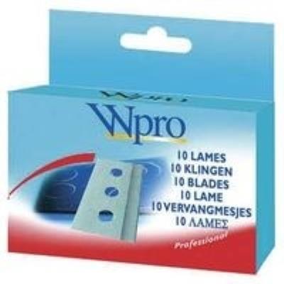 Wpro LGV009 Bo&icirc;te de 10 Lames pour Grattoir Acier Inoxydable