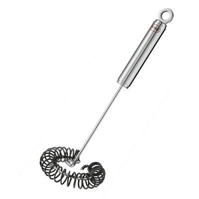 R&ouml;sle - Fouet plat &agrave; spirale acier inoxydable/silicone - Noir : 27 cm