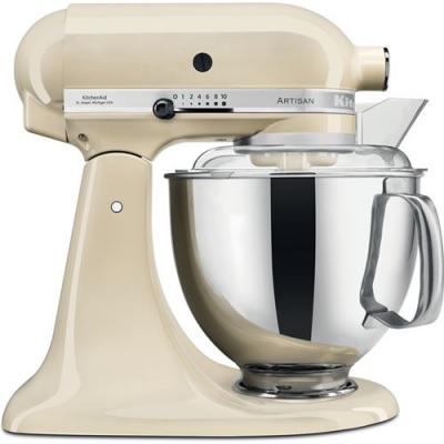 Robot multifonction KitchenAid - 4,8L 300W - Cr&egrave;me argent - P&eacute;trin - M&eacute;tal coul&eacute;