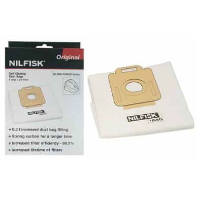 SOS Accessoire Boite de 4 sacs Hygiene + pre filtre POWER Aspirateur 1470416500, 128389187 NILFISK