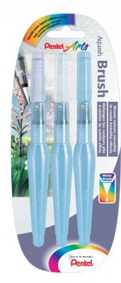 Set de 3 pinceaux &agrave; r&eacute;servoir d&rsquo;eau Pentel Arts Aquash Brush