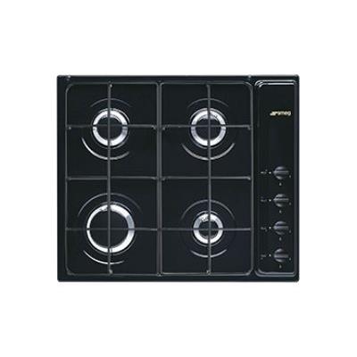 SMEG PIANO COTTURA S64SN NERO LATERAL 4 fuochi,comandi laterali,accensione sottomanopola+sicurezza