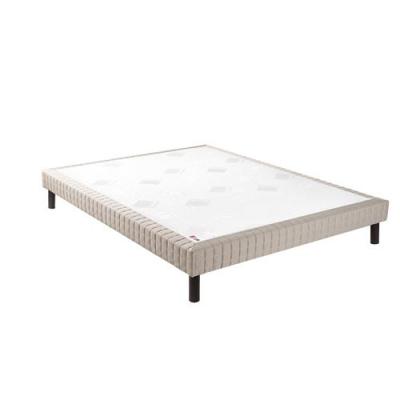 Epeda Sommier Epeda CONFORT MEDIUM DECO NATURE 160x200 Jean Gris Fonc&eacute;