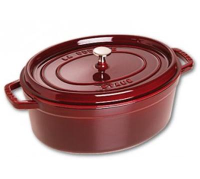 STAUB Cocotte en Fonte, Ovale, &Oslash; 29 cm, 4,25 L, Grenadine