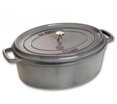 Staub - Cocotte ovale grise graphite 15 cm 0.6 L