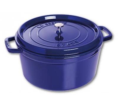 STAUB Cocotte en Fonte, Ronde, &Oslash; 30 cm, 8,35 L, Bleu Intense