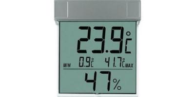 Thermom&egrave;tre de fen&ecirc;tre TFA 30.5020 gris
