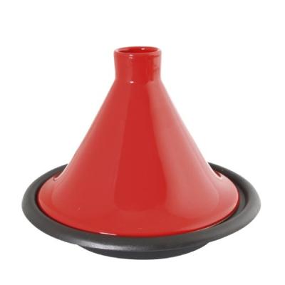 Tajine Rouge Fonte 31cm Crealys - La Tajine Et Son Couvercle En Gr&egrave;s