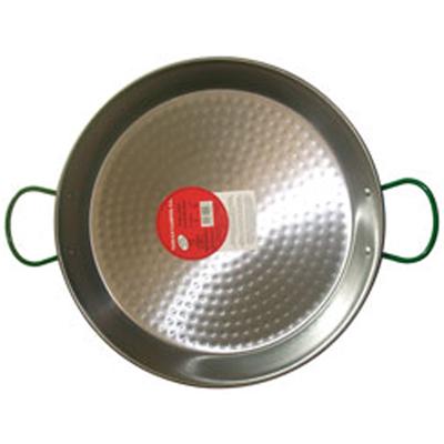 Vaello Campos Po&ecirc;le &agrave; Paella en Acier Poli, La Valenciana, 42&nbsp;cm