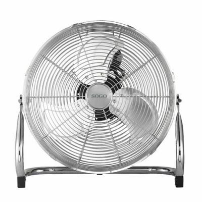 Ventilateur de sol chrom&eacute; de 50 cm 170w gris VEN-SS-21050