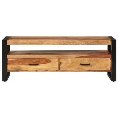 Vidaxl meuble tv 120x35x45 cm bois solide de sesham 247403