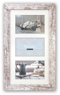 ZEP S.r.l. Nelson 6 3Q Cadre Photo en Bois Gris -Braun 13 x 18 cm