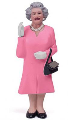 Figurine solaire - Reine Elisabeth II - 3 couleurs - Jardin - Plastique - Design contemporain