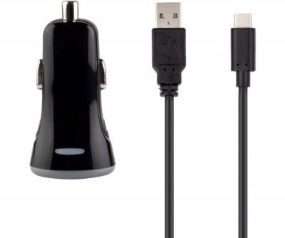 Chargeur allume-cigare 2.4 A + C&acirc;ble USB Type C 1.2 m 