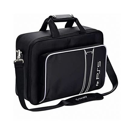 Sac de Rangement pour PS5 Console Disc/Digital Edition et Manette HAOBUY-Noir Blanc 