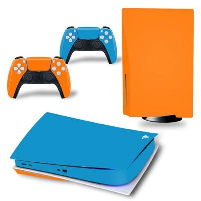 Sticker pour Sony&nbsp;Console&nbsp;PS5, Bleu et jaune-57 