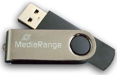 Cl&eacute; usb 4go Mediarange 2.0 argent 