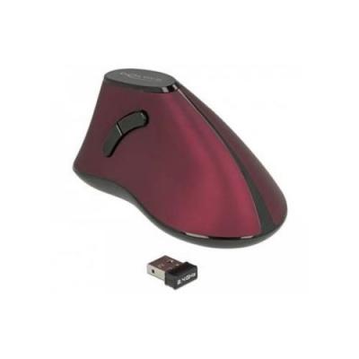 Souris sans-fil DELOCK 12528 Noir Rouge