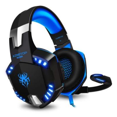 Hobby TeCasque st&eacute;reo filaire avec micro G2000 pour Gamer PC, Xbox One, PS4 - Noir Bleu