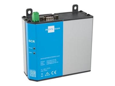 INSYS icom SCR-E 200 - Routeur commutateur 2 ports - Modbus - Montage sur rail DIN, fixation murale
